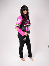 Load image into Gallery viewer, Womens Leather Racer Jacket