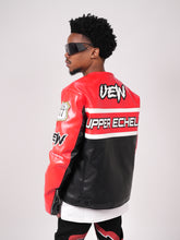 Load image into Gallery viewer, Leather Racer Jacket